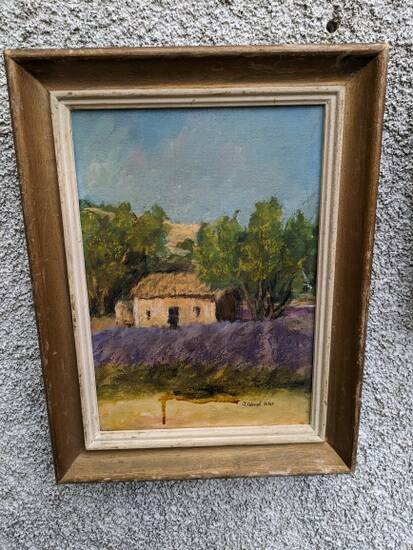 Paintings, oil on canvas "Lavender"