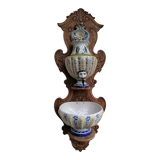 Wall fountain in Quimper earthenware