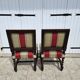 Pair of Louis XIII oak chairs