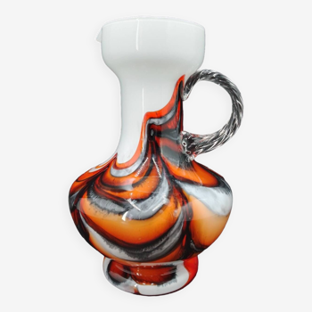 Modernist Murano glass jug by Carlo Moretti, 1960s