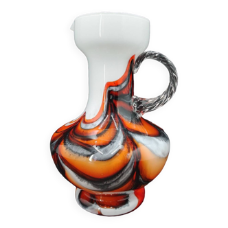 Cruche moderniste en verre Murano de Carlo Moretti, années 1960