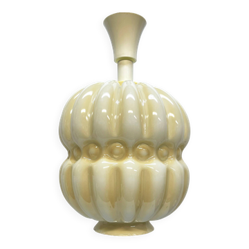 Lampe à suspension en verre, Polam-Meos, années 1970.