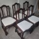 5 chaises style Louis XV rénovées
