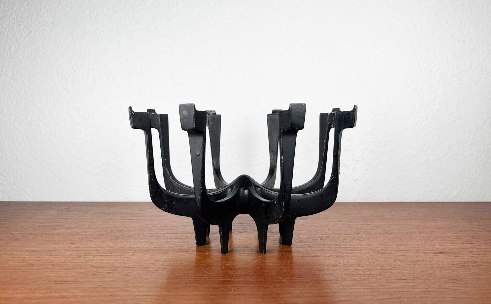 Danish metal candlestick in mid-century style by Gunnar Cyren for Dansk Designs Denmark, 1960s.