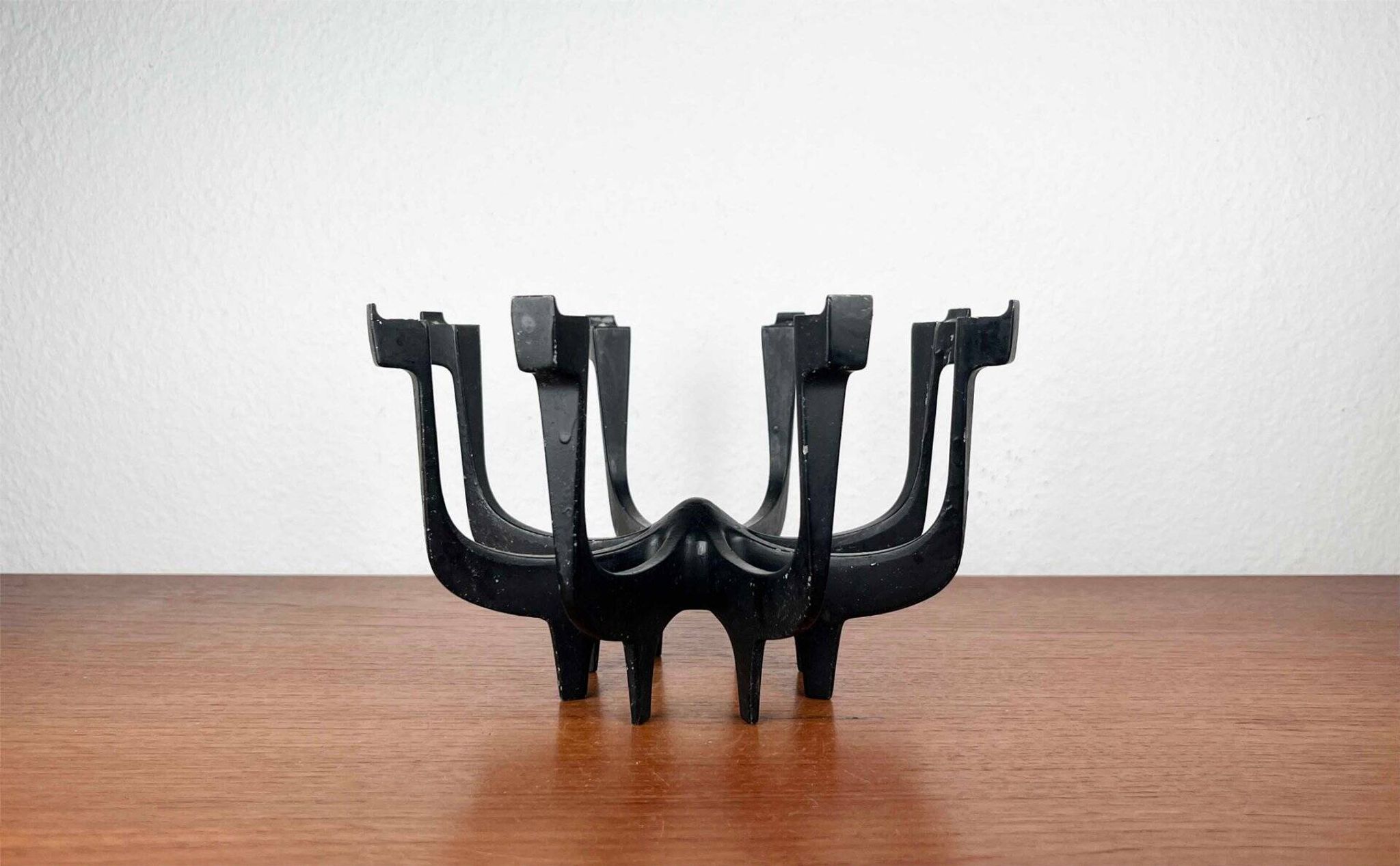 Danish metal candlestick in mid-century style by Gunnar Cyren for Dansk Designs Denmark, 1960s.