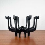 Danish metal candlestick in mid-century style by Gunnar Cyren for Dansk Designs Denmark, 1960s.