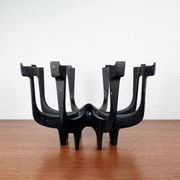 Danish metal candlestick in mid-century style by Gunnar Cyren for Dansk Designs Denmark, 1960s.