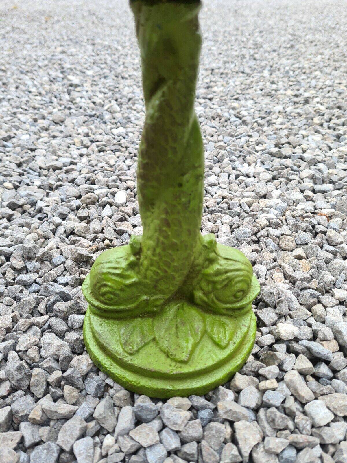 Cast iron birdbath with a mermaid