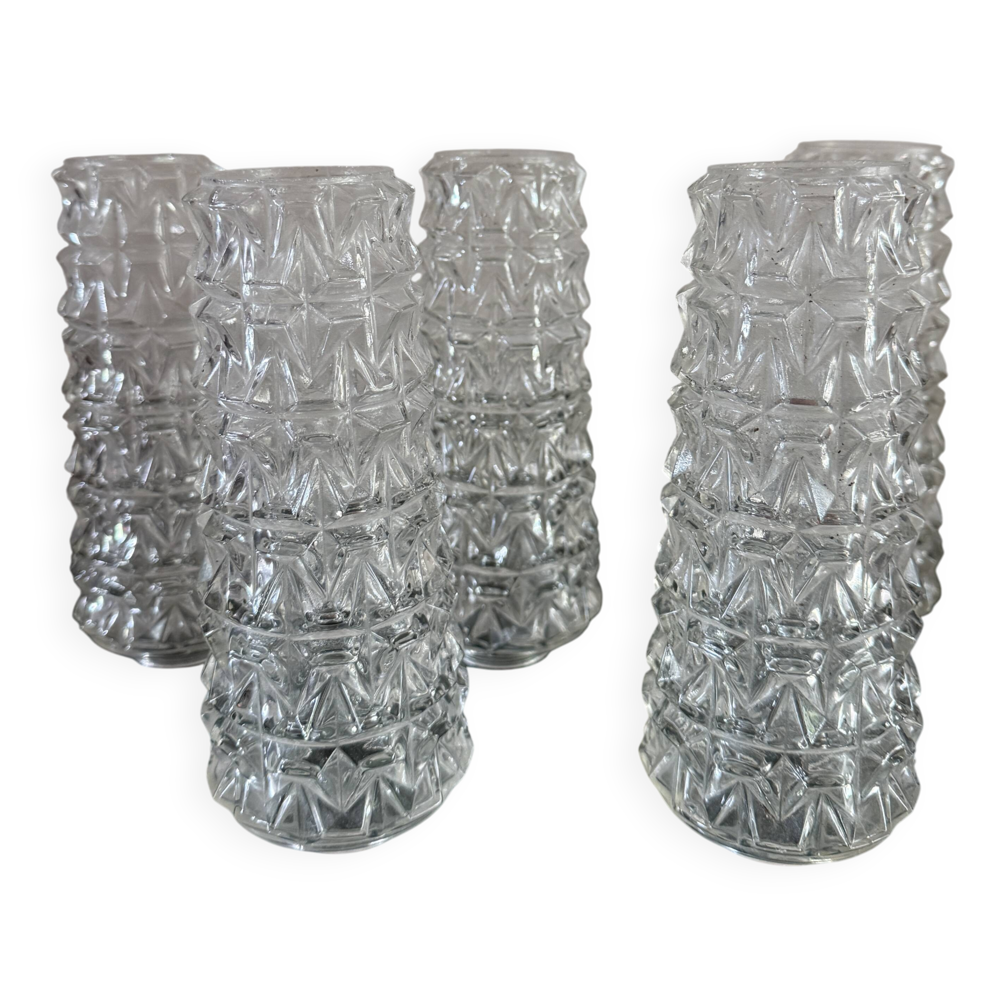 Lot de 5 globes tulipes