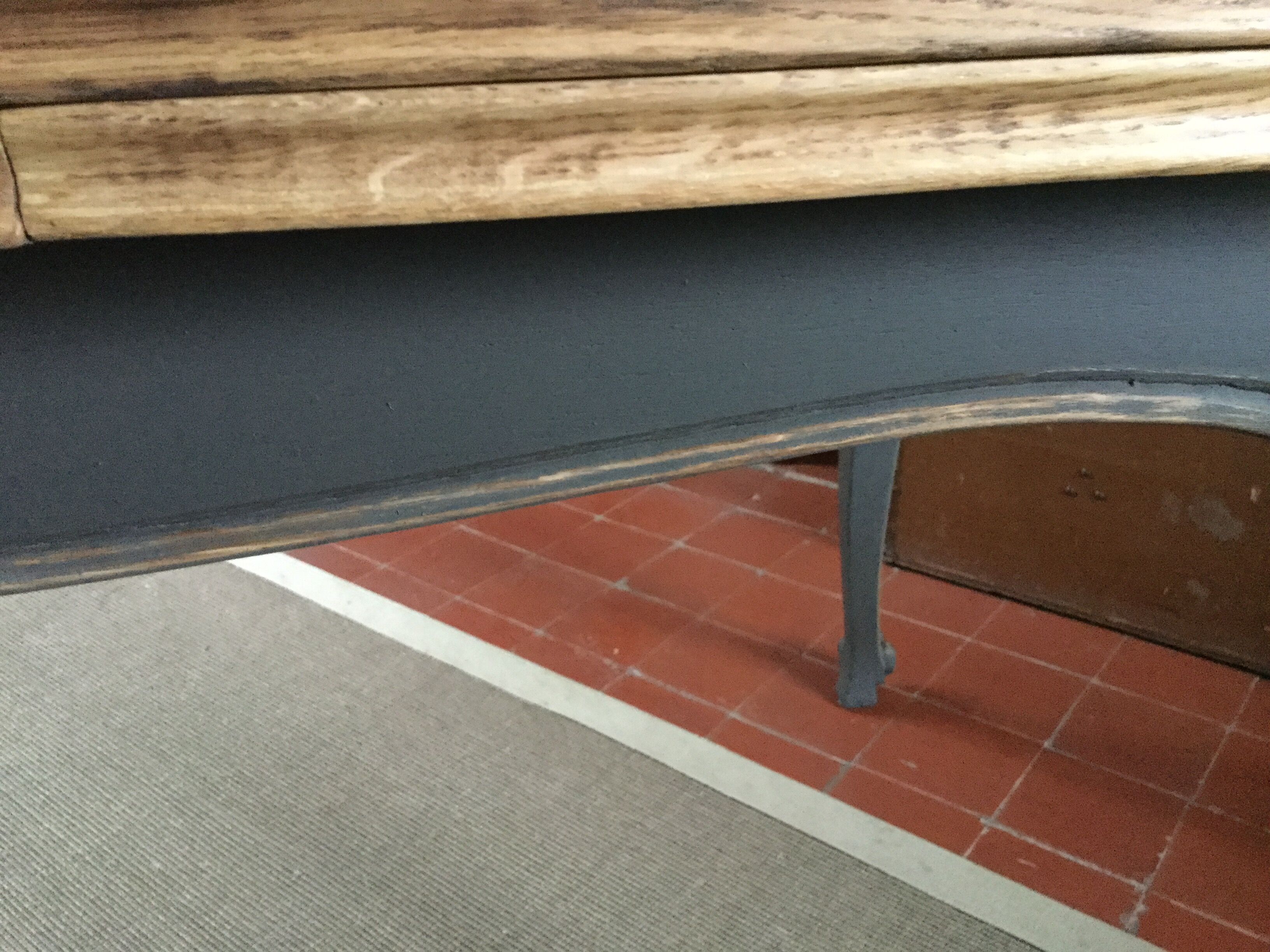 Old dining table with extensions