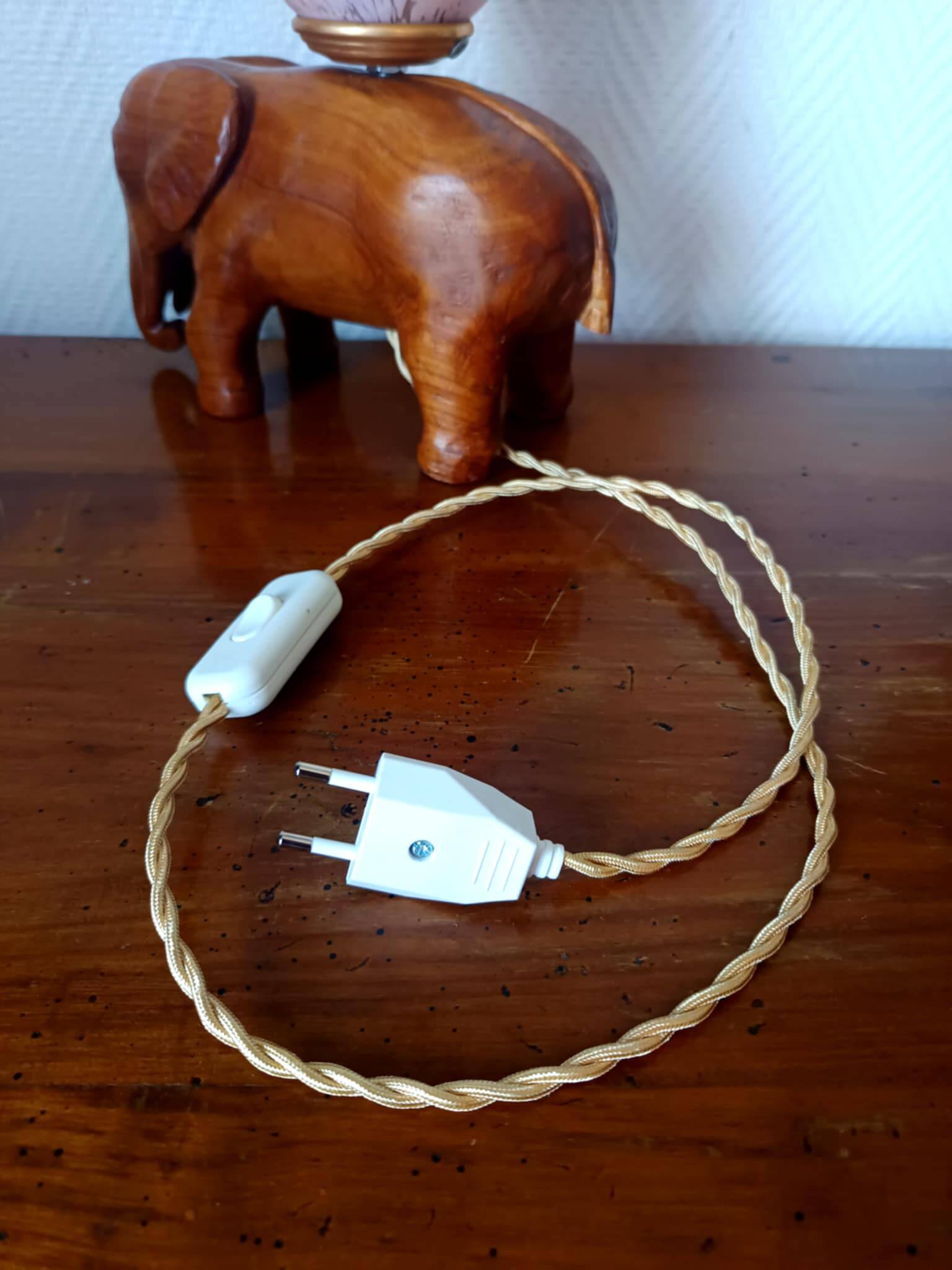 Lampe éléphant verre de Clichy art déco