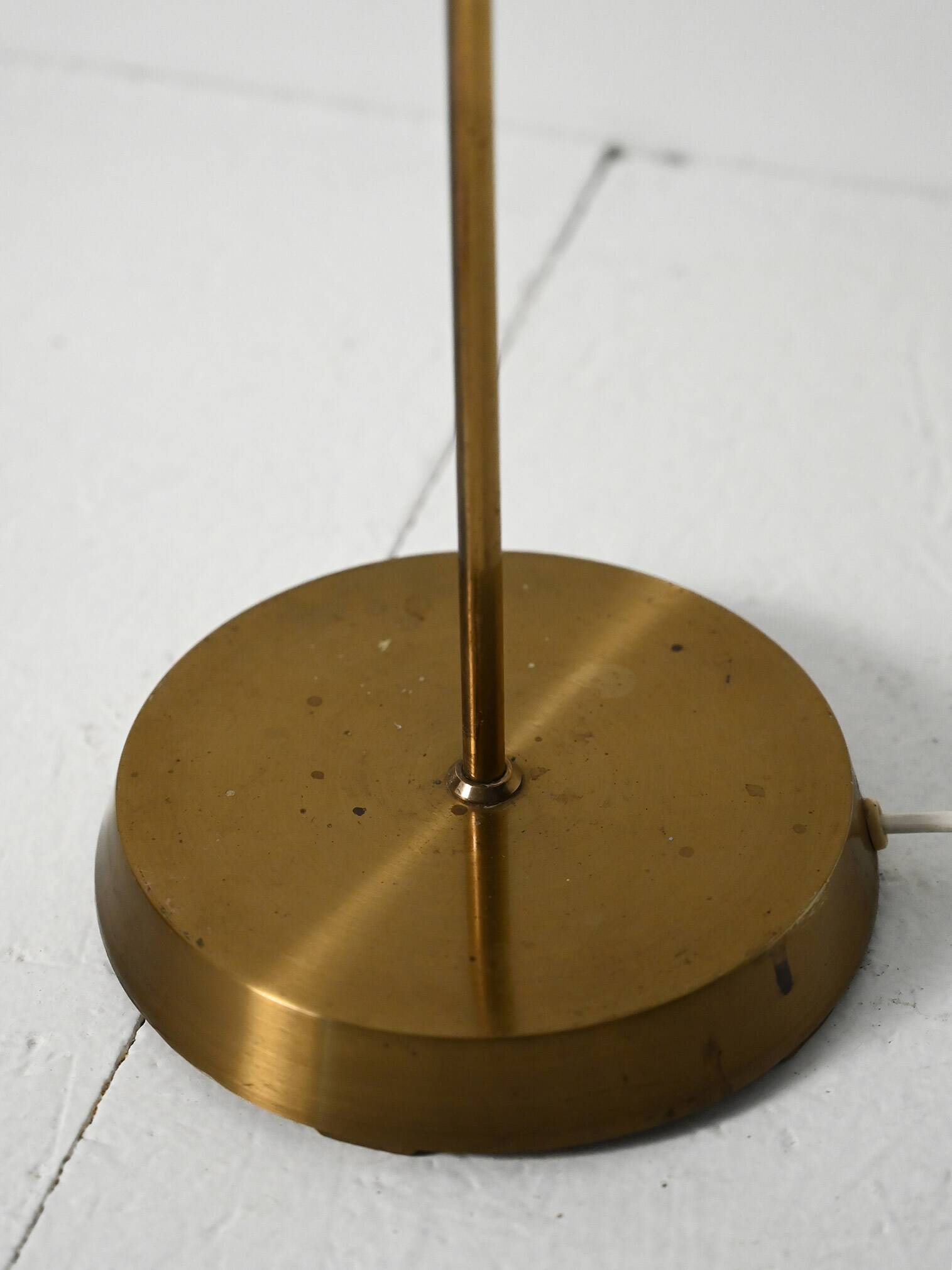 Scandinavian brass floor lamp, 1950s/60s