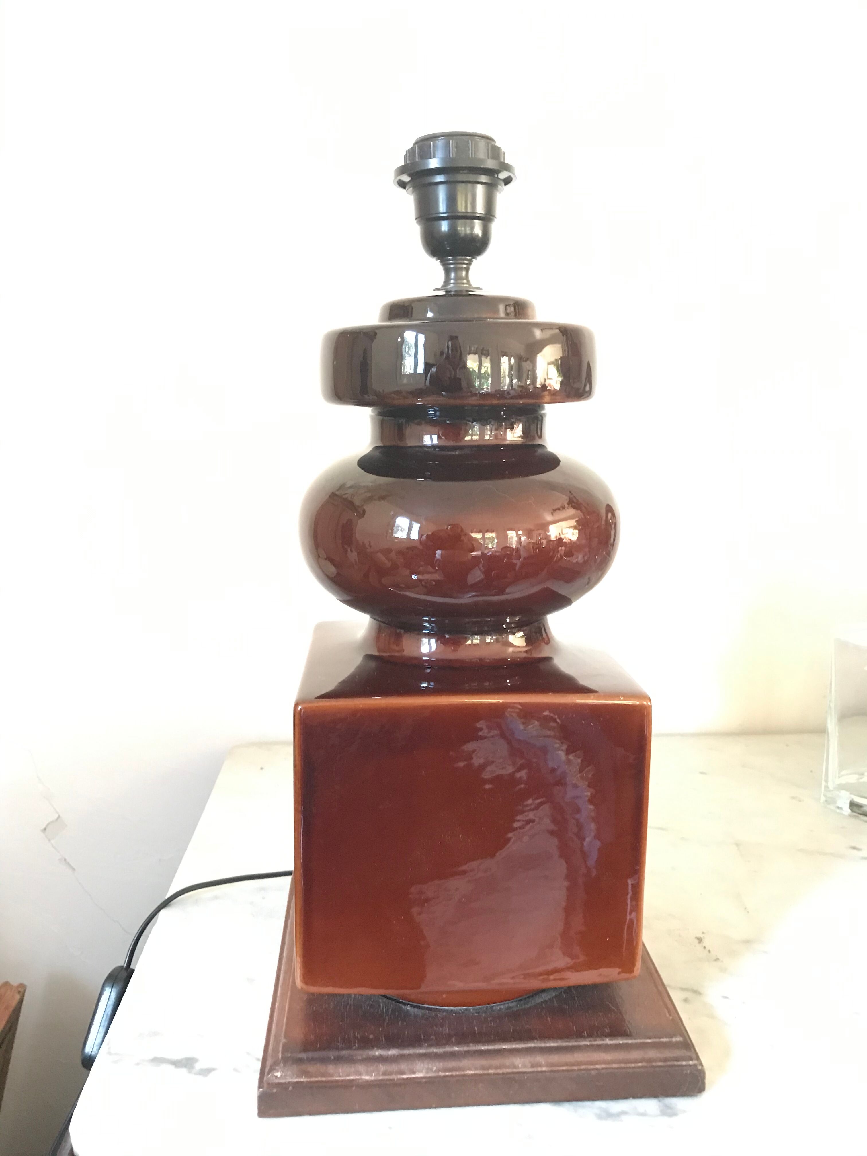 Vintage ceramic lamp base