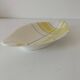 Salins shuttle dish – “Montreal” yellow & black decor – 1950s