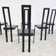 Vintage postmodern dining chairs, 1980s