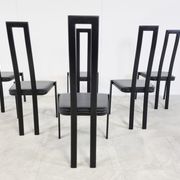 Vintage postmodern dining chairs, 1980s