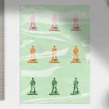 Illustration - Affiche A3 Military Collection Green 004