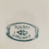 Set of 10 piece french antique table service Longchamp Rocroy