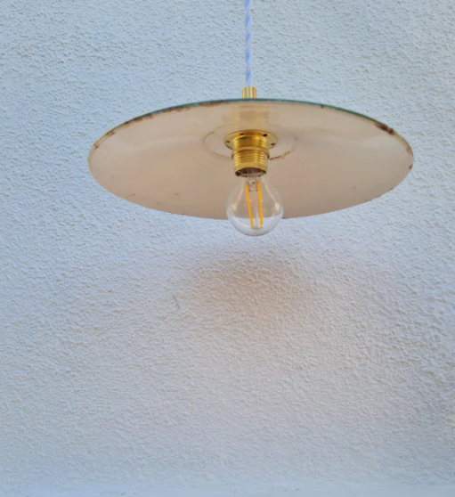 Enamelled sheet metal suspension 1950