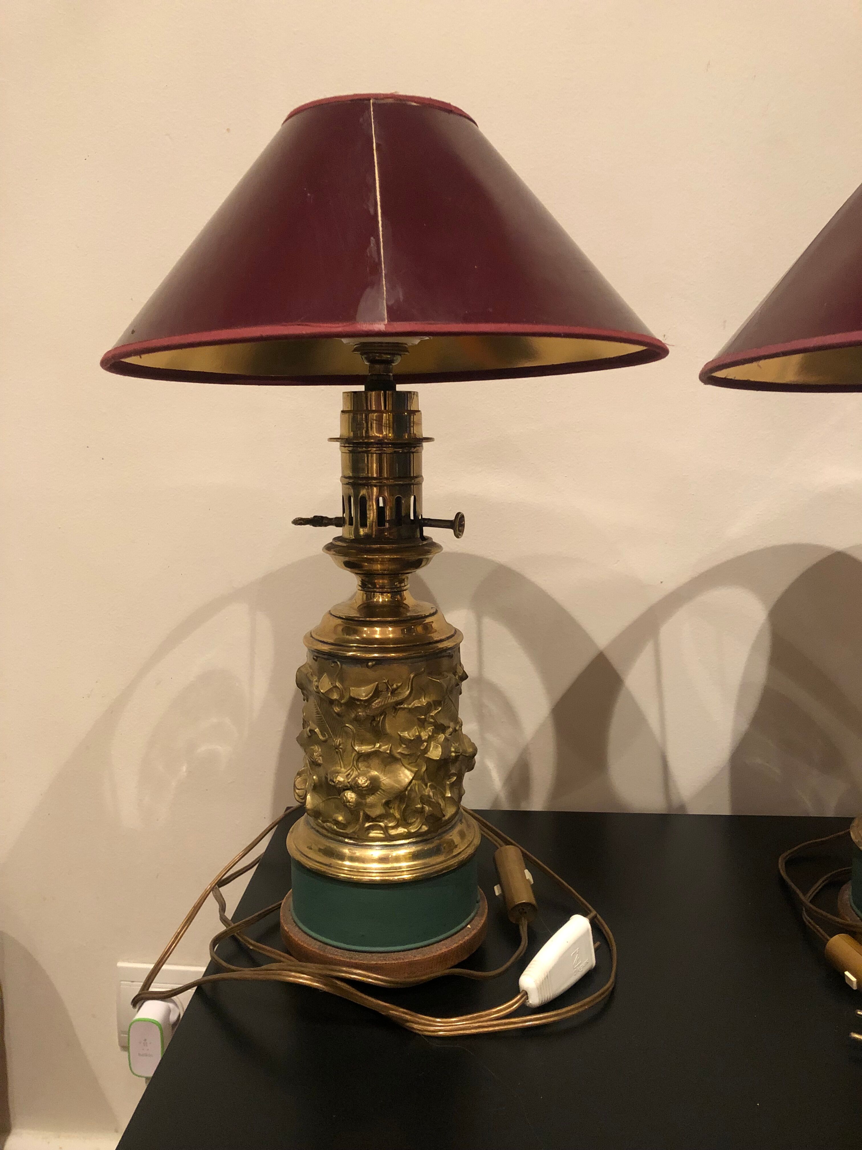 Paire de lampe ancienne