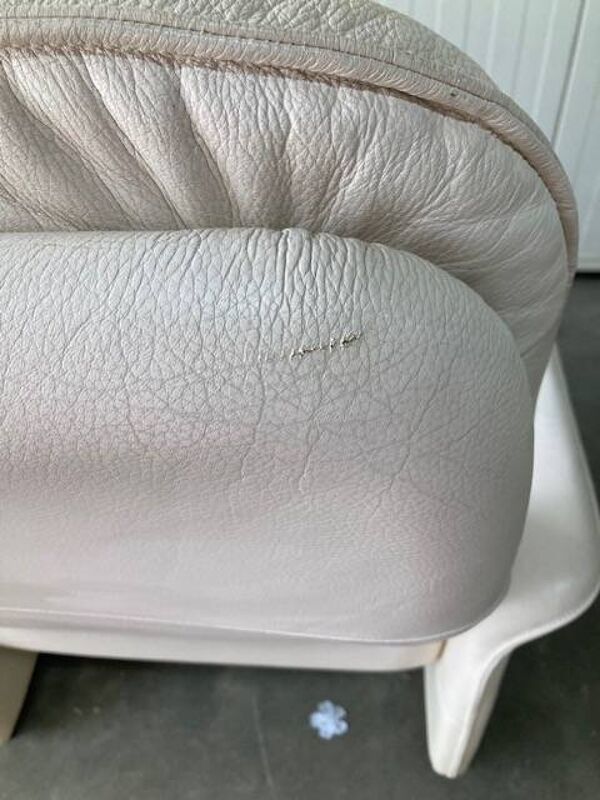 Exceptionnelle et rare paire de chaises longues réglables De Sede DS-50