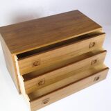 Wall-Mounted Chest Of Drawers Made In Rosewood By Albert Hansen From 1960s