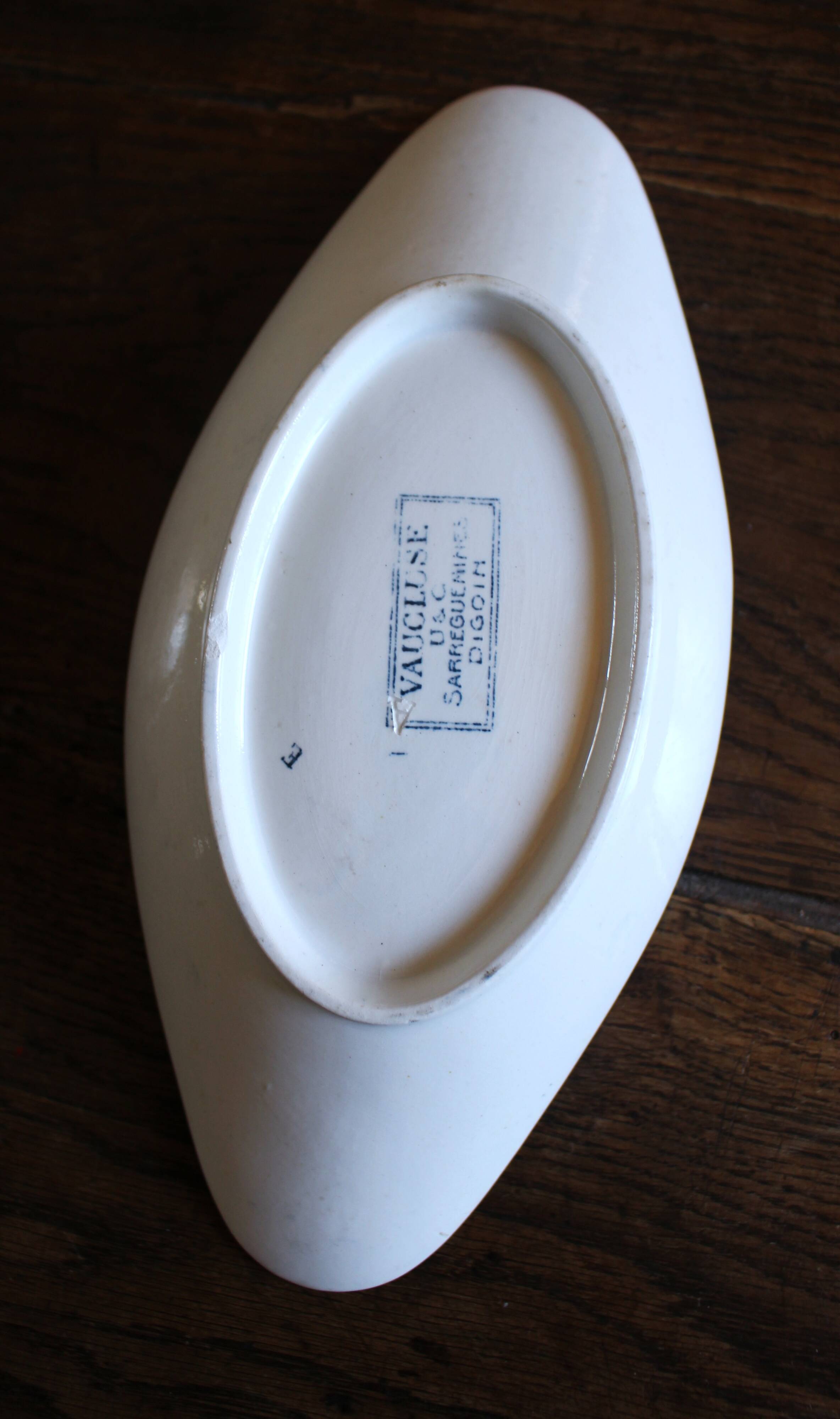 Blue Sarreguemines Vaucluse Ironstone Plate