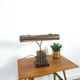 Lampe de bureau en bronze, lampe de banquier