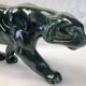 Ancienne statue statue lionne tigre Art Déco 1930 craquelé Saint Clément