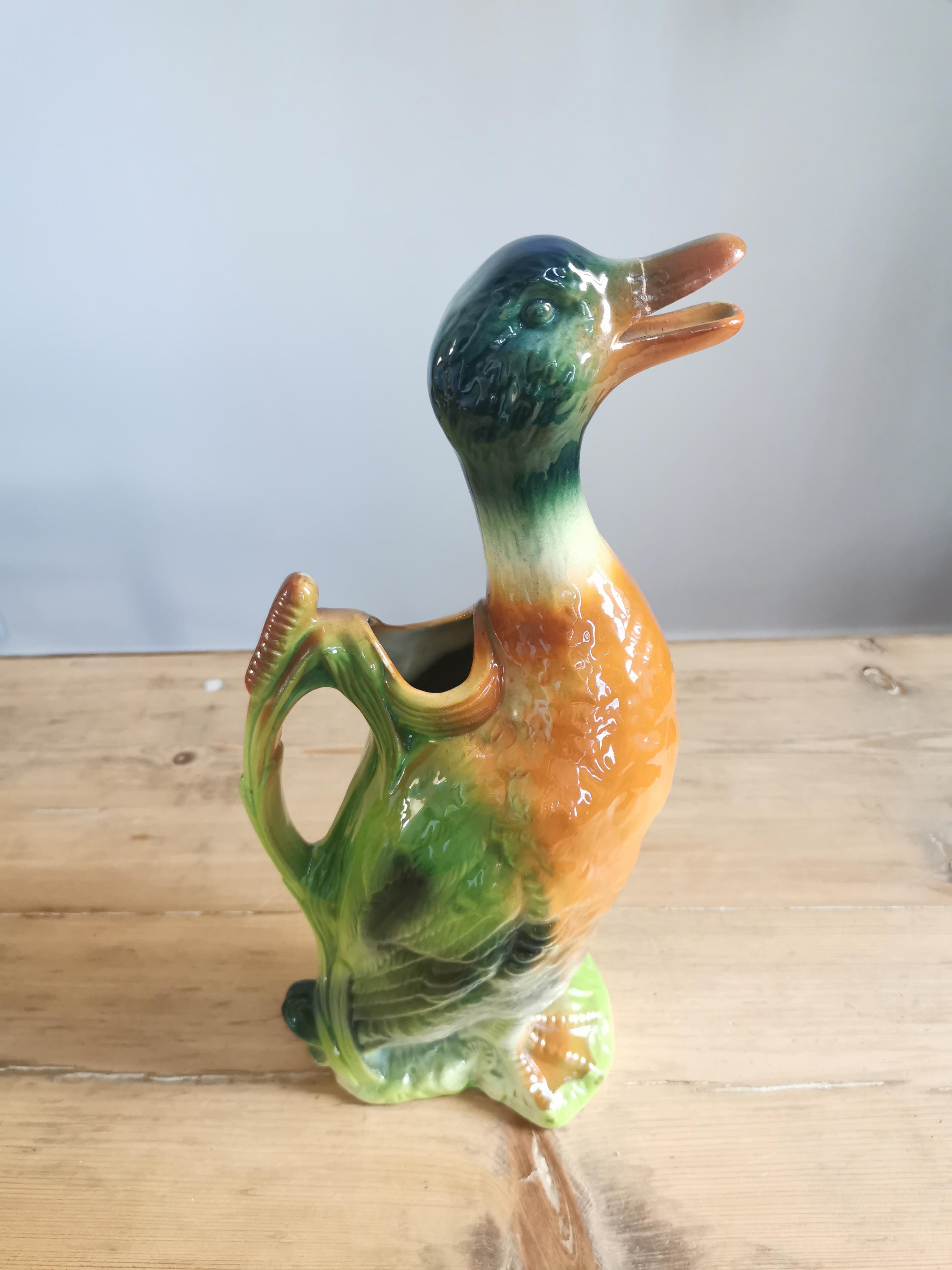 Zoomorphic pitcher duck Saint-Clément