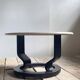 Table basse marmorino postmoderne suédoise, années 1980