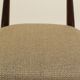 Set of 4 Modern Beech Wood Dining Chair, Herringbone yellow fabric