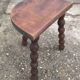 Solid wood tripod stool