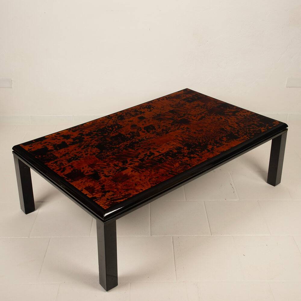 Tortoiseshell table by Roberto Jodice for Ottini Milano, 1975