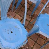 4 industrial chairs from the 50s, Multipl's brand, by Joseph Mathieu