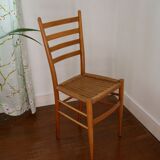 Chairs made of wood and rope