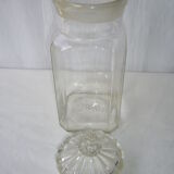 Old glass jar candy jar