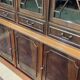 English two-piece mahogany bookcase, made in the 1970s