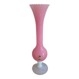 Vase opaline rose
