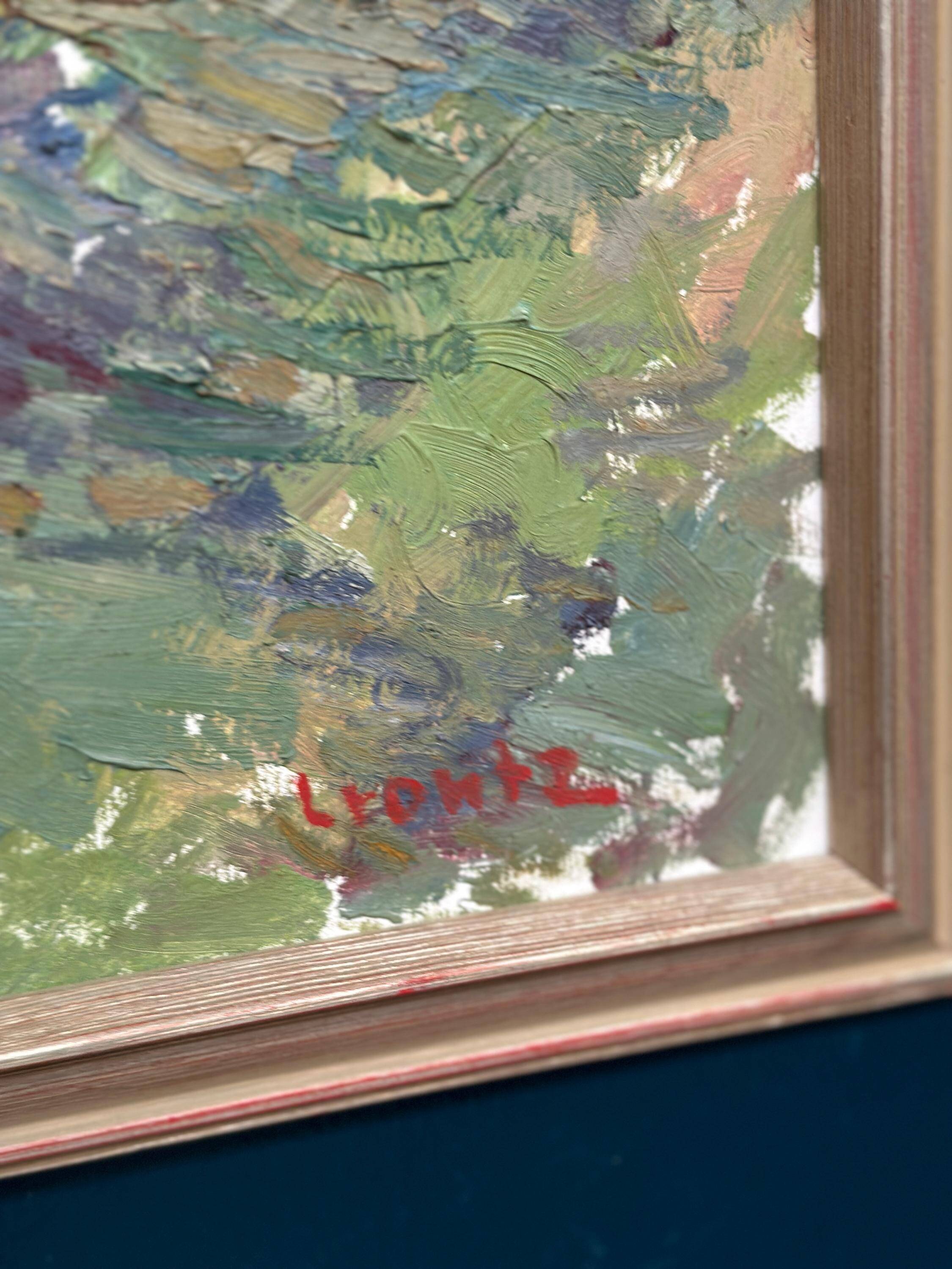 Swedish Oil on Panel – “Layered Landscape” by Bengt Crantz