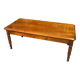 Table basse de salon en merisier massif à 2 tiroirs