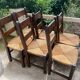 Set of 6 massive Brutalist chairs from the 1960s.