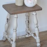 Rustic oak tabouret