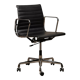 Charles & Ray Eames EA117 Office Chair in Black Leather and Chrome, Vitra