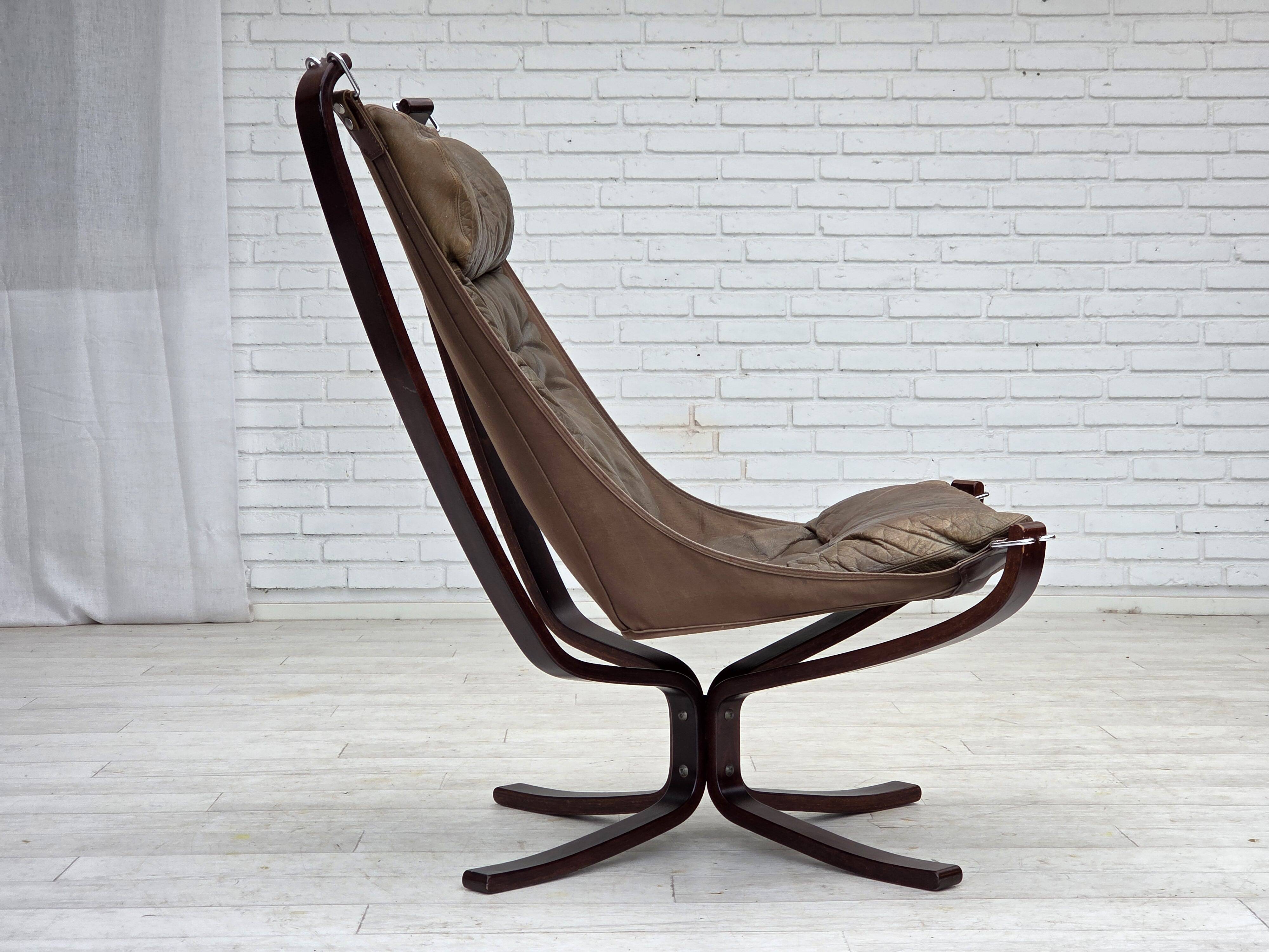 1970s, Norwegian design by Sigurd Ressel, armchair model "Falcon".