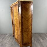 Marquetry wardrobe in Louis XV style, 20th century