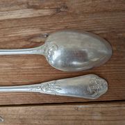 Ravinet d'Enfert silver plated fork and spoon set 84g