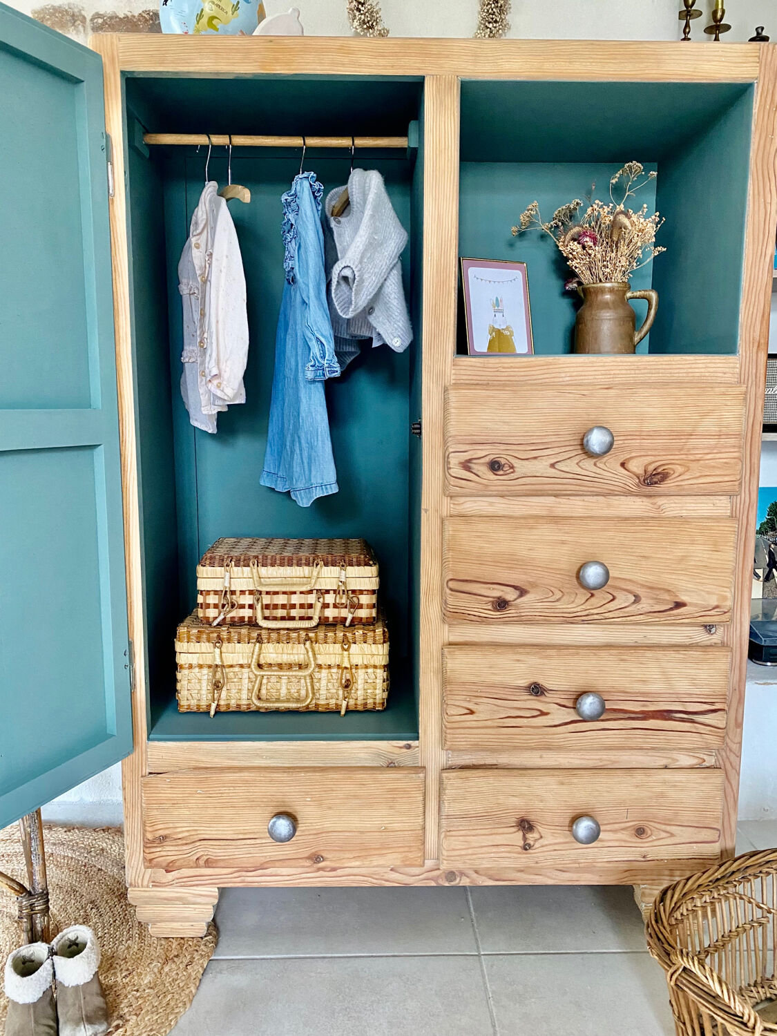 Parisian wardrobe and drawers