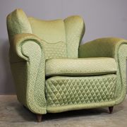 Fan-shaped armchairs set of 2