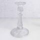 Pair of glass candlesticks